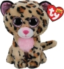 Ty BOOS LIVVIE, 15 cm - brown/pink leopard