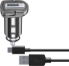 CELLULARLINE ładowarka samochodowa z kablem USB-C czarna
