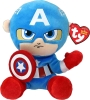 Ty Beanie Babies SOFT Marvel CAPTAIN AMERICA, 15 cm