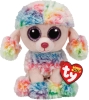 Ty BOOS RAINBOW, 15 cm - multicolor poodle
