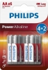 PH baterie AA LR6 Power Alkaline B4+2