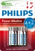 PH baterie AAA LR03 Power Alkaline B4+2